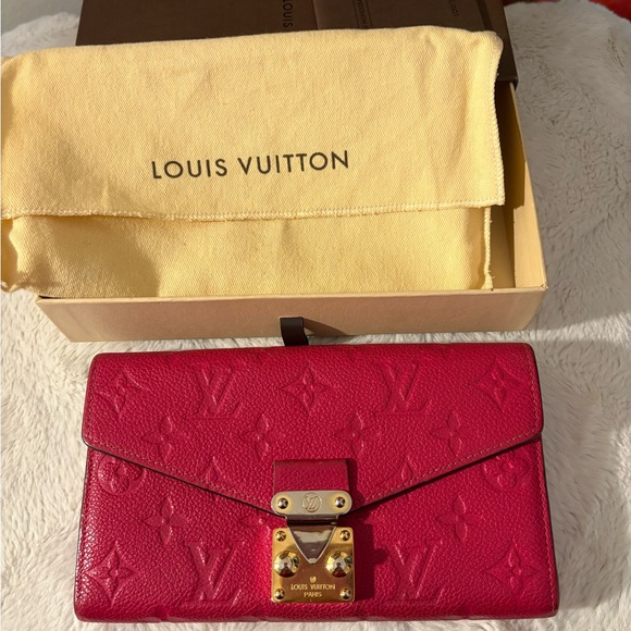 Louis Vuitton Red Empriente Leather Wallet 2018 Full Inclusion - Picture 2 of 9